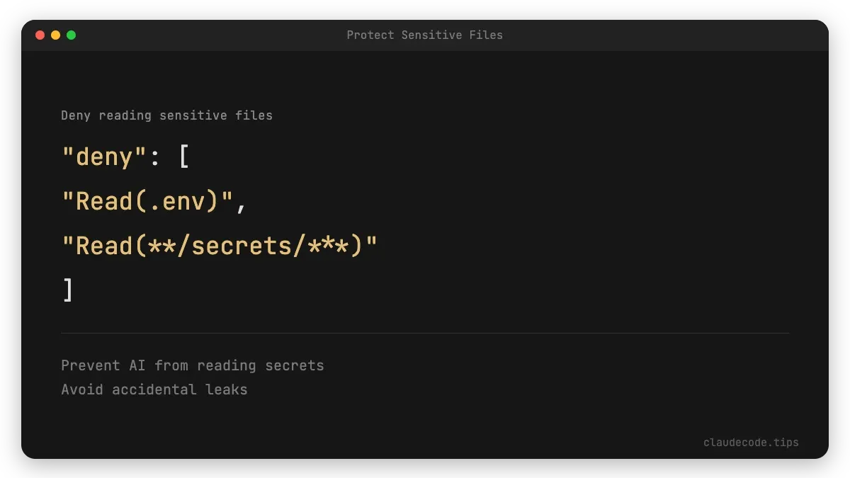Protect Sensitive Files
