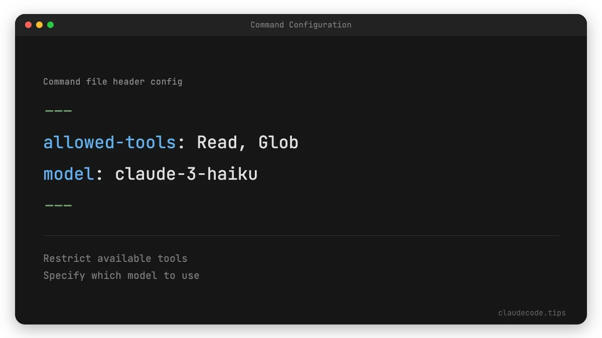Command Configuration