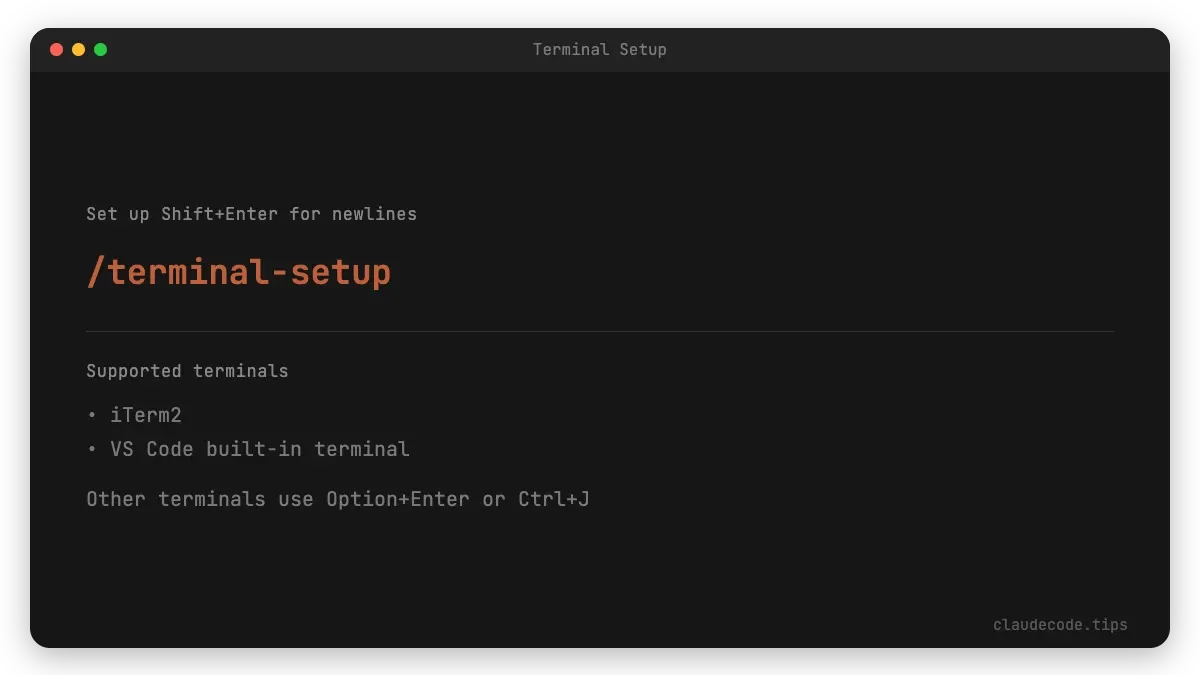 Terminal Setup