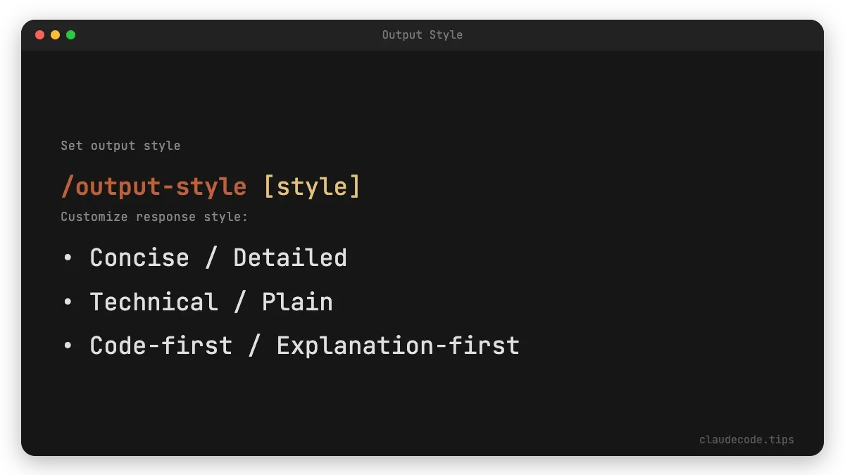 Output Style