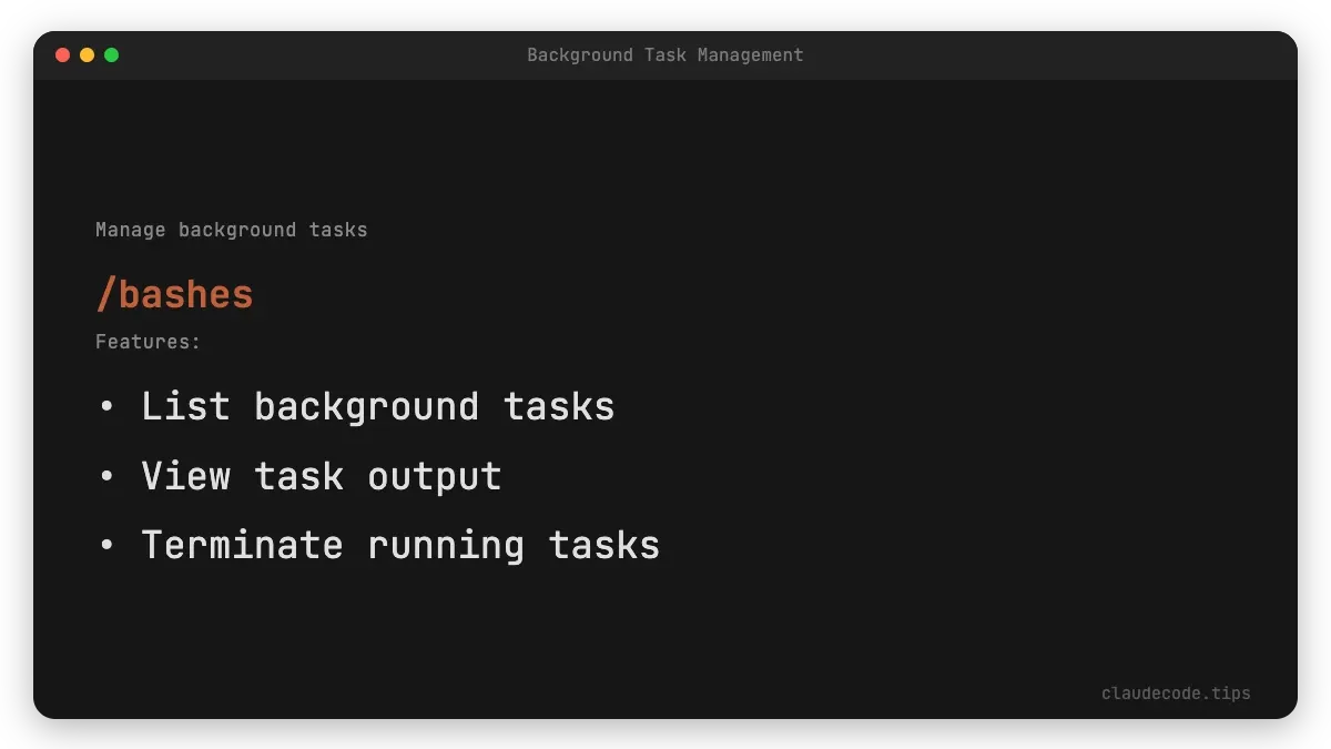 Background Task Management