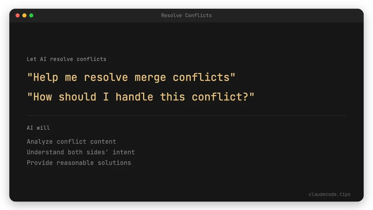 Resolve Conflicts