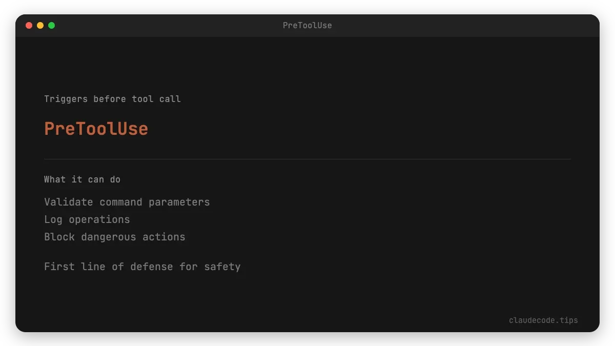 PreToolUse