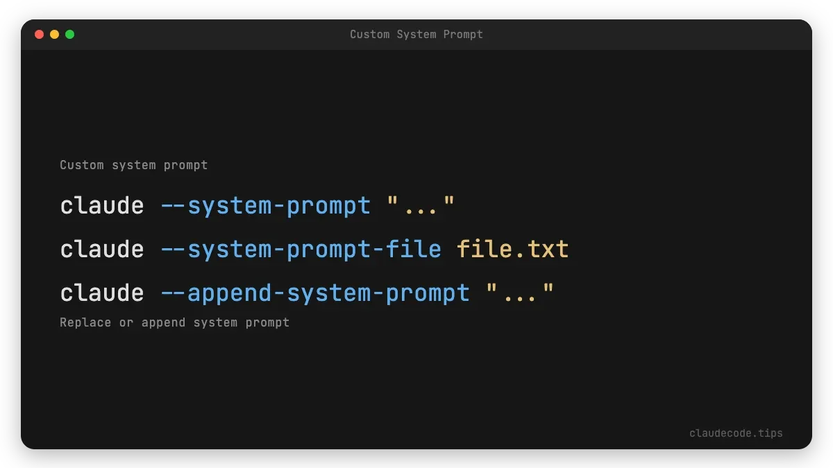 Custom System Prompt