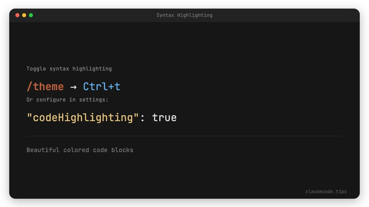 Syntax Highlighting
