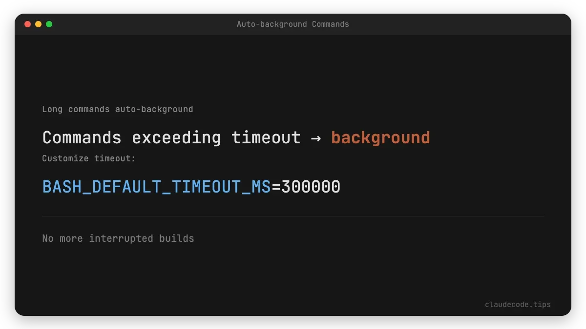 Auto-background Commands