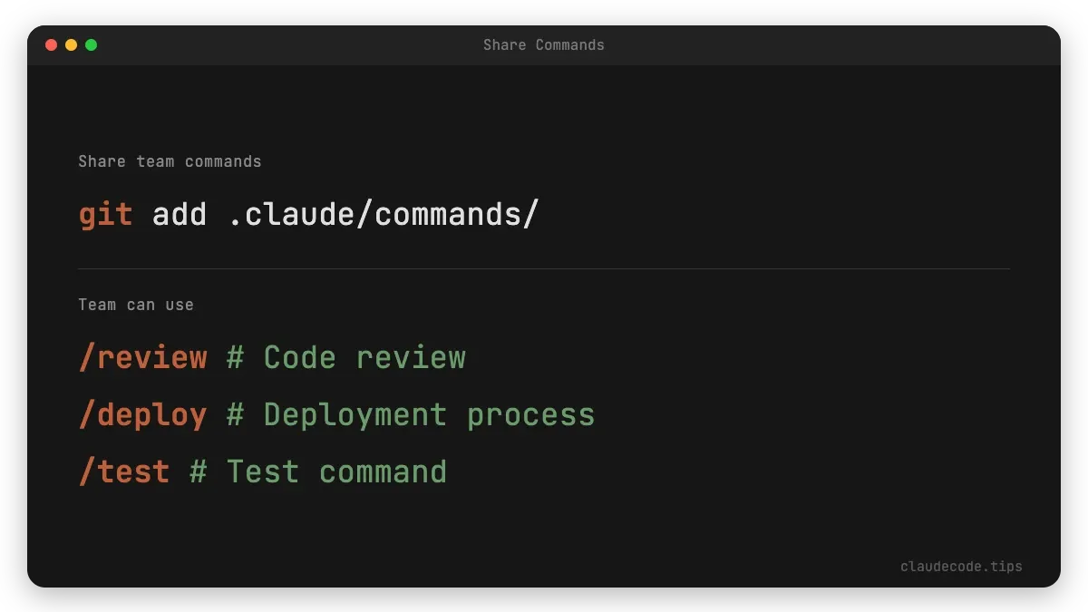 Share Commands